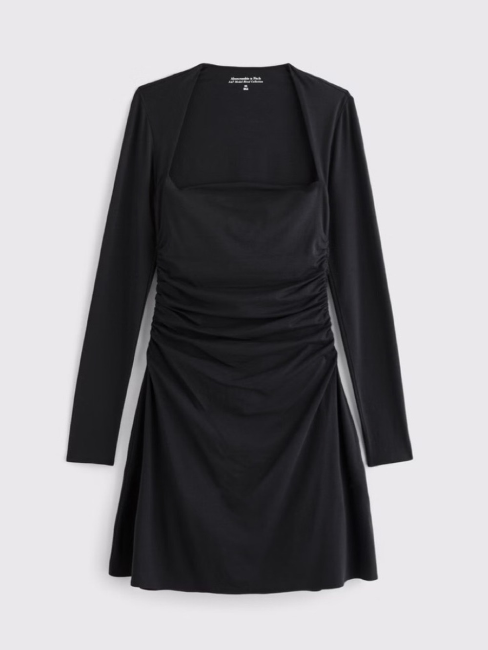 Long Sleeve Square Neck Ultra Stretch Dress - Abercrombie & Fitch Ava Dress